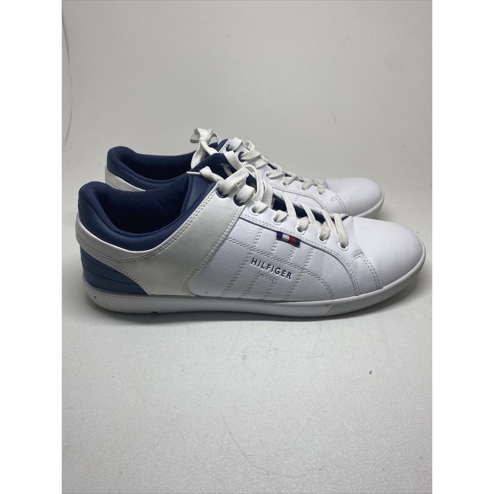 Tommy Hilfiger Men's Sneakers Size 12 (TMTAMIR-C) White / Blue